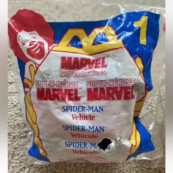 McDonald’s Marvel Superheroes Spiderman & Storm Happy Meal Toy 1996 - Picture 2 of 6